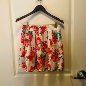 floral skirt